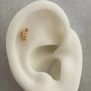 🌤️ Gold Crystal Cluster Cartilage Earring 

Brand New

Stainless Steel
